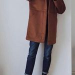 Only Child Sonora Hooded Wool Coat in Umber Brown Photo 1