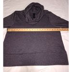 Yogalicious Womens Purple Cowl Neck Pullover Sweater Size L Relaxed Sweatshirt Photo 4