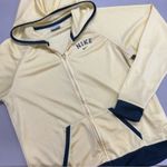 Nike  Mesh Jacket Basketball Full Zip Coat Dull Yellow Kangaroo Pockets Hooded Photo 0