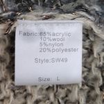 Elan OMBRE WOOL OPEN KNIT LONG LINE TUNIC WITH METALLIC WEAVE ACCENTS LARGE Photo 11