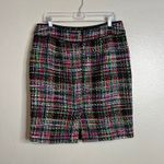 Talbots  Petites Multicolor Tweed Skirt Size 12P‎ Wool Blend Career Lined Photo 5