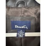 Vintage Denim & Co. Chocolate Brown Genuine Leather Blazer Jacket Size 1X Photo 4