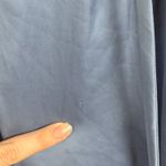 Ramy Brook  Blake Blouse Medium Steel Blue Chevron Pleated Ethereal Peasant Flowy Photo 5