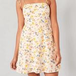 Old Navy Fit & Flare Tie-Strap Linen Blend Floral Mini Dress (636) Photo 0