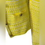 Trina Turk Ashbridge Yellow White Stripe Knit Cardigan XS Small Photo 5