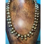 Baroque Pearl Mushrooms Shaped Graduated Artisan Necklace W/ Box Photo 5