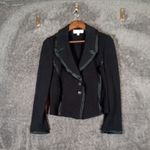 St. John  Collection Santana Knit Blazer Jacket Cropped 2 Button Womens 4 Photo 1