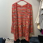 Studio JPR Knit Cardigan LARGE Orange Photo 1