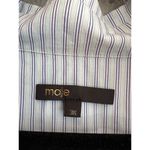 Maje Women's Bleus Ririsa Striped Cotton Midi Shirt Dress size 36 Streetwear Photo 3