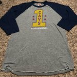 HOMAGE Gray and Navy Cleveland CAVS Long Sleeve Tee & Short Sleeve Bundle Size M Photo 6