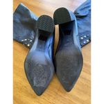 Free People  Dakota Heel Studded Leather Western Boots Black Gold Silver EU 41 Photo 9