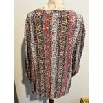 Dress Barn  Floral Print V-Neck 3/4 Blouse Size 1X Photo 3