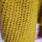 Molly Bracken  MUSTARD YELLOW  CHUNKY KNIT OPEN WATERFALL HI LOW CARDIGAN S/M Photo 10