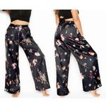 Victoria's Secret  Wide Leg Satin Floral Palazzo Pants Photo 1