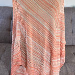 Missoni  Coral and Cream Knit Poncho One size Photo 0