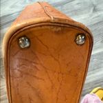 American Vintage Orange Leather Satchel Photo 4