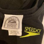 Speedo Women’s Authentic Fitness Crop Top- Blk w/Neon Yellow Logo Details, Sz XL Photo 4
