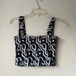 Dazey LA  Waterfall Woman Active Square Neck Swim Stretch Active Tank Top S Photo 5