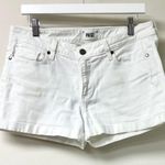 Paige  Jimmy Jimmy Mid Rise 5 Pocket Denim Jean Shorts White Women's Size 28 Photo 2