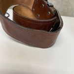 Vintage Comme Des‎ Faus Brown Leather Belt Photo 2