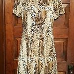 Sexy VLV PinUp Crinkle Cheetah Cruise Dress 10 Brown Photo 0