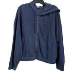 Old Navy Hoodie Zip Up Blue Vintage Cropped Casual Sweatshirt XL Photo 1