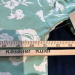 Croft & Barrow  women's M drop-shoulder athletic hoodie teal floral print NWT Photo 4