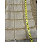 Studio Works Vintage 90s Leather Patchwork Sweater M Full Zip Brown Boho Western Rustic Ranch Photo 4