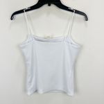 Madewell  Squareneck Tank Top Spaghetti Straps Slim Stretch White Medium NWT Photo 9