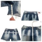 Zanadi Womans Denim Cut off Shorts Sz 14 Blue Photo 6