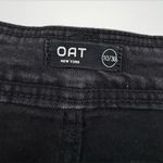 Oat New York High Rise Wide Leg Patch Pocket Jeans Black Size 30 Photo 8