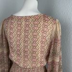 House of Harlow  1960 Women's Chiffon Dress Button Metallic Bohemian Small Photo 4