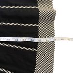 Gabby Skye  Fit & Flare Sweater Dress Black Cream Stripe Small Neutral Minimalist Photo 10