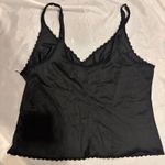 Adonna Vintage  Black Satin Tank Photo 1