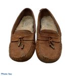 UGG  Sz 6 Roni Moccasin Slipper Suede Leather Loafer Shoes Chestnut Brown Women’s Photo 1