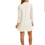 Walter Baker  Anthropologie Alia Gingham Ruffle Tie Mini Shift Dress Size Medium Photo 1