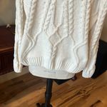 Cozy Cream Chenille Cable Knit Sweater Photo 3