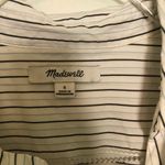 Madewell  Courier Button Back Shirt in Stripe Play Liam White Wash Small Photo 1