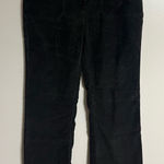London Jean The Christie Fit Chino Stretch Women Black Corduroy Pant Sz 6 Short Photo 0