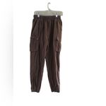 Parisian Brown Cargo Joggers Snap Pockets Size 10 Photo 3