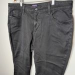 NYDJ  plus size straight leg black denim legging jeans pocket zip button size 18W Photo 2