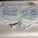 Abercrombie & Fitch Blue Polka Dot Shortie Shorts Frayed Distressed 28” Size 00 Photo 4