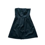 The Limited  Black Strapless Cotton Stretch A-Line LBD Cocktail Lined Dress Sz 12 Photo 5
