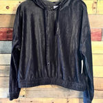 No Boundaries  Black Velour Cropped‎ Pullover Size XXXL Photo 0