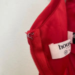 House Of CB  “Lulu”‎ Red Asymmetric Drape Midi Corset Dress NWOT size XS Photo 14