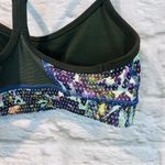 Lululemon  Flow Y Sports Bra size 2 Gator Green Floral Print Photo 8