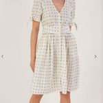 Monsoon London Off White Swiss Dot Button Up Day Dress Photo 2