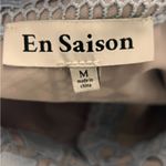 EN SAISON Crochet Light Blue Shirt Dress Size M Photo 4