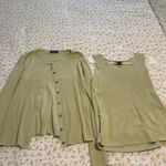 Van Heusen  Women's Light Green Cardigan set Photo 3