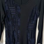 Comfy USA Dress Womens patchwork Artsy Lagenlook long sleeve modal midi dress XS Black Photo 1